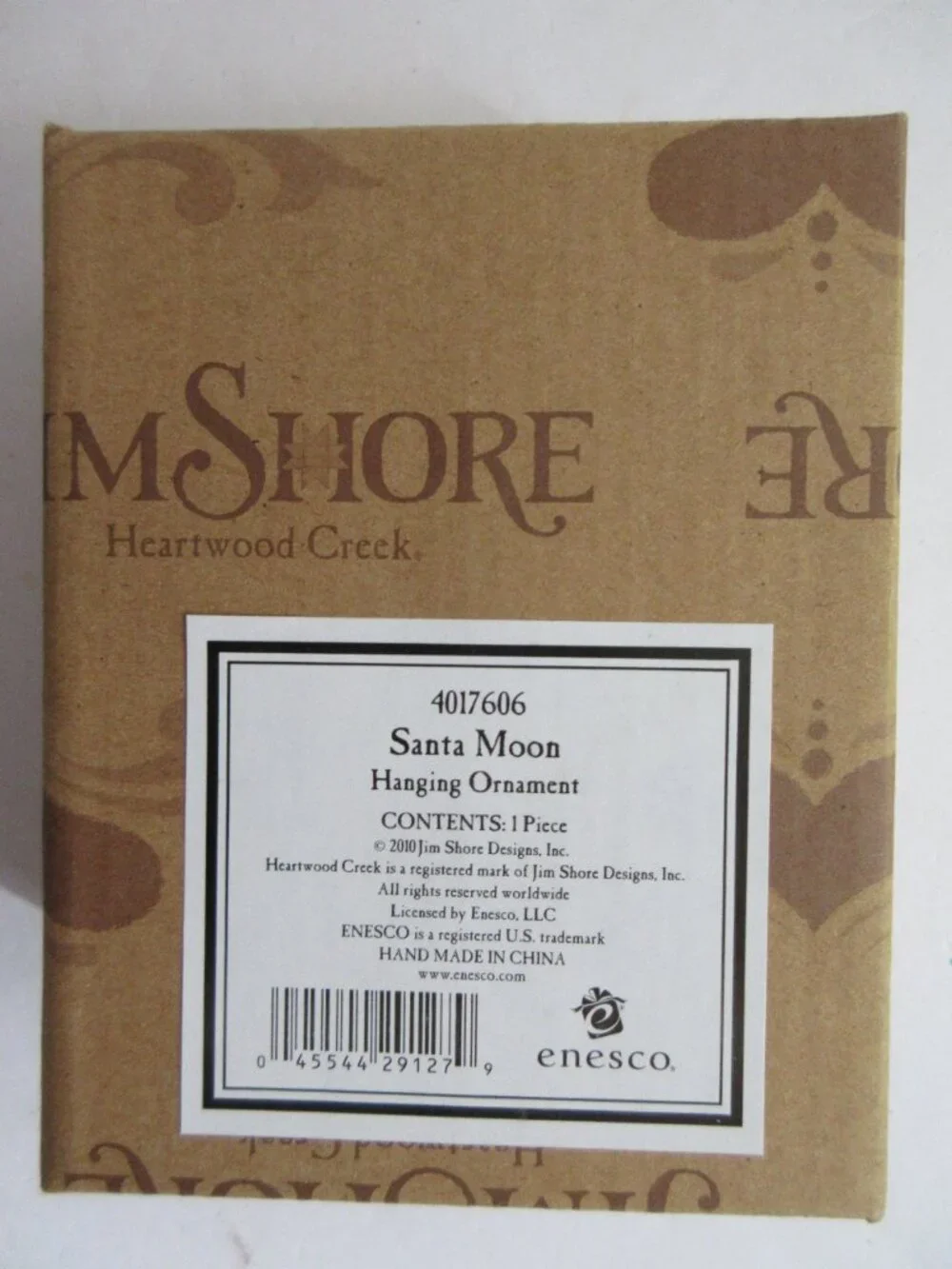 Jim Shore Figurine Santa Crescent Moon Christmas Ornament ~ 2010 4017606 in Box